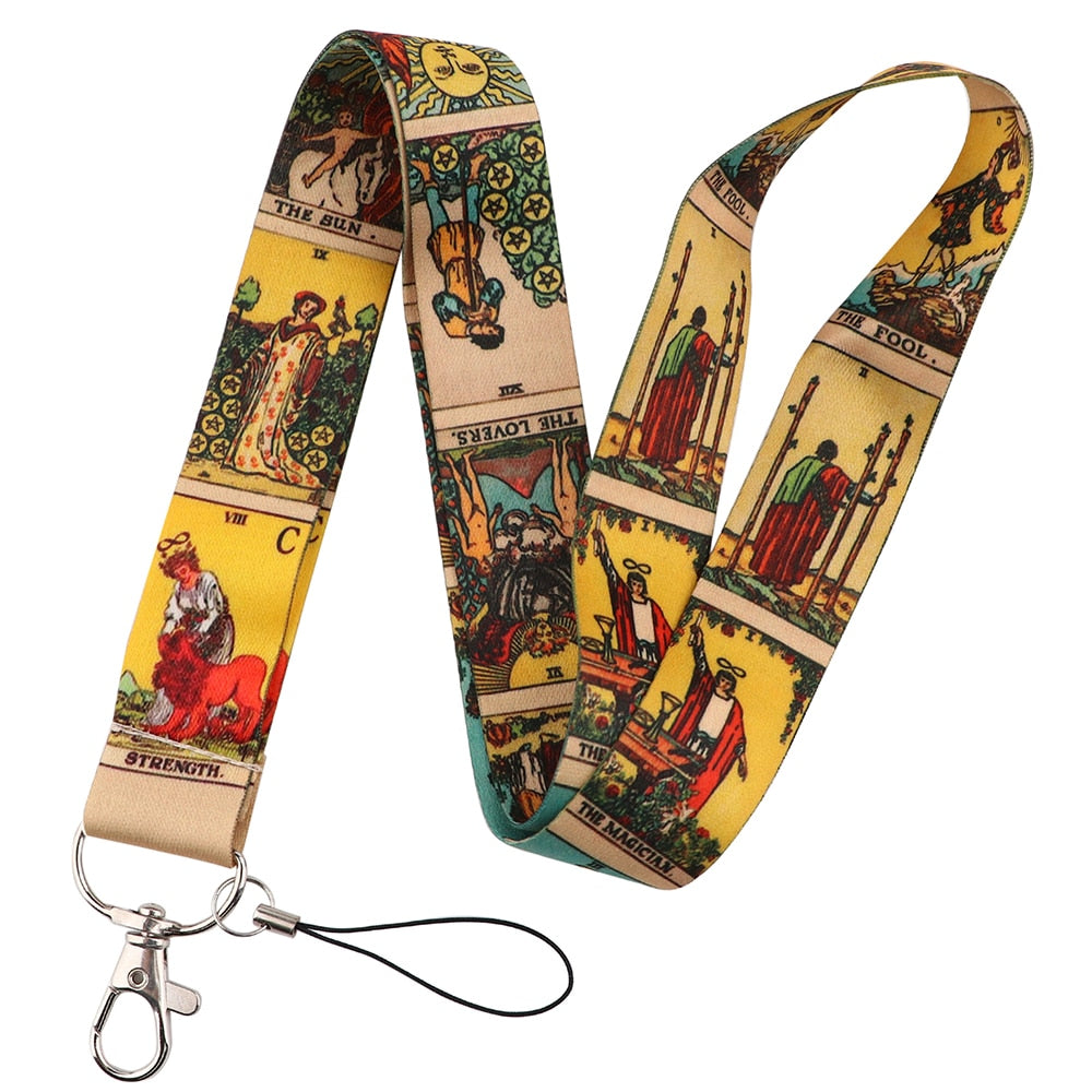 Vintage Tarot Cards Key Lanyard | Keys and Phone