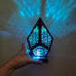 LED Wooden Starry Sky Projector Light and Lantern | Bohemian Style Desk/Floor Lamp