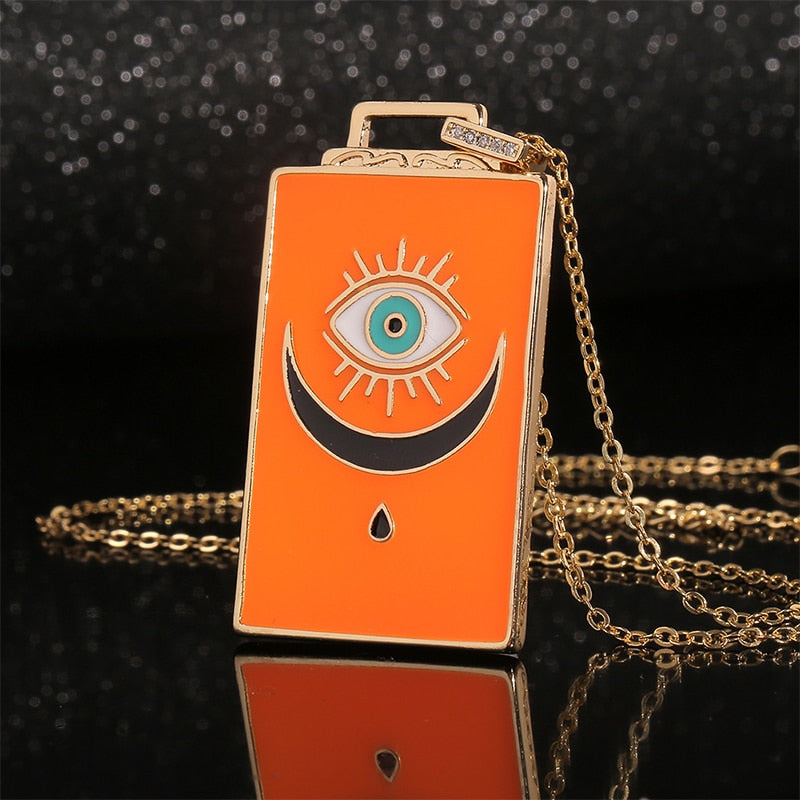 Spiritual-Themed necklaces | All-See-Eye, Evil Eye, Tarot Cazrds