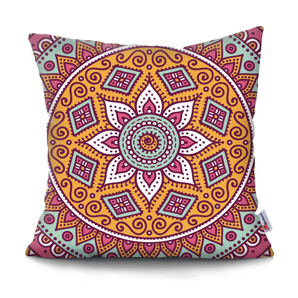 Colorful Mandala Pillow Covers | Spiritual Home Accessories