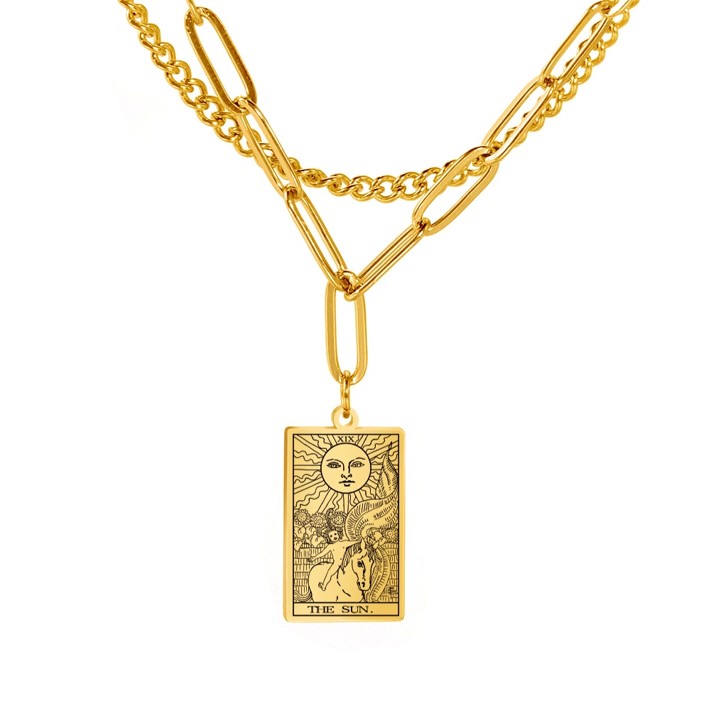Tarot Card Chain Necklace | Major Arcana, Spiritual Jewelry