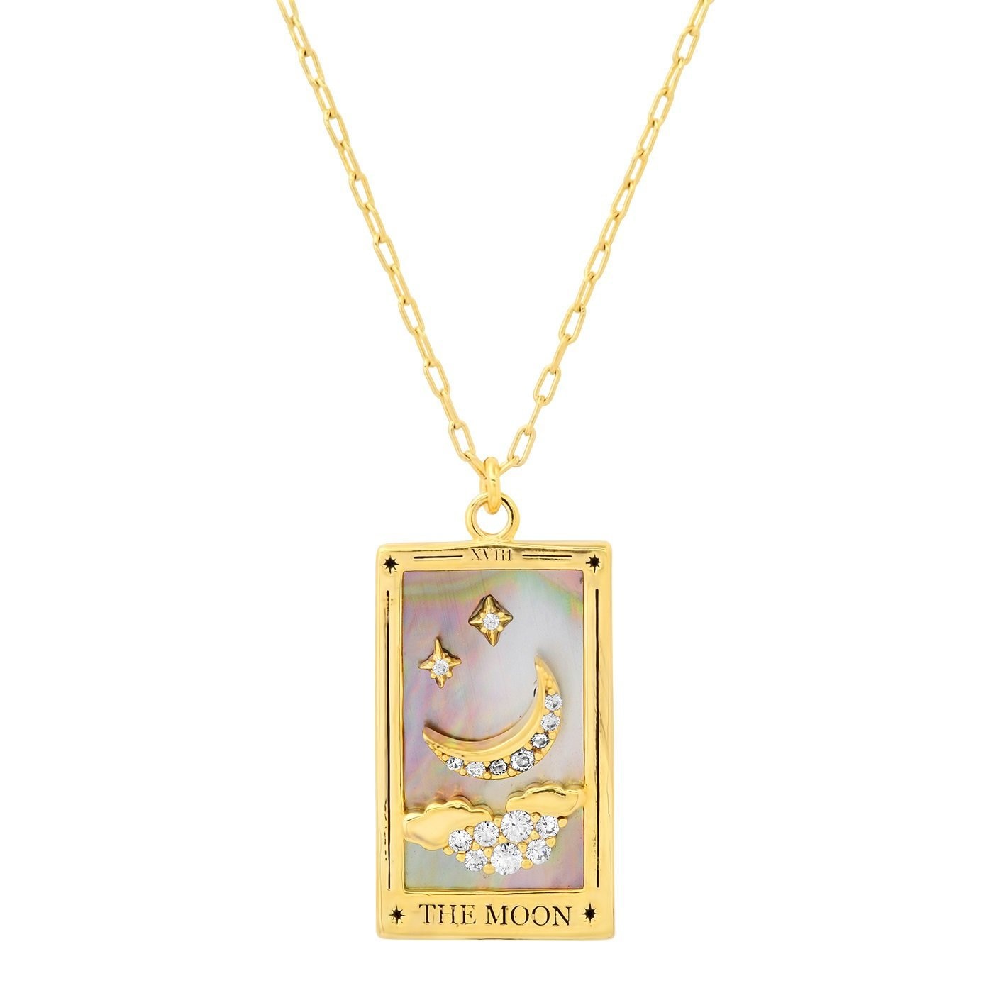 18k Gold Plated Tarot Card Necklace | Dainty, Major Arcana