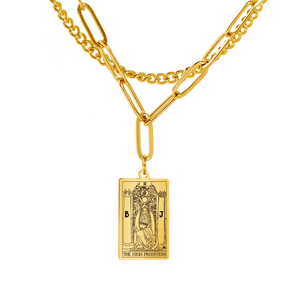 Tarot Card Chain Necklace | Major Arcana, Spiritual Jewelry