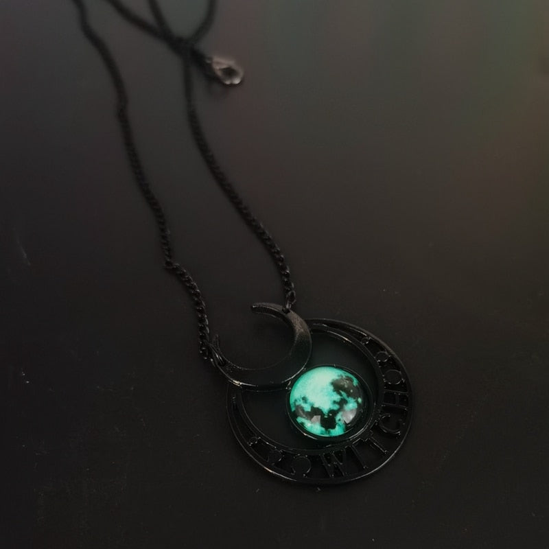 Witch Black Moon Necklace Necklace - Pendant | Witchy Jewelry, Gothic, Emo