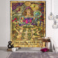 Mandala Tarot Tapestry Wall Hanging Moon Phase Change Tapestries Bedroom Decor Bedspread Throw Cover Sun Moon Wall Decor 95x73CM
