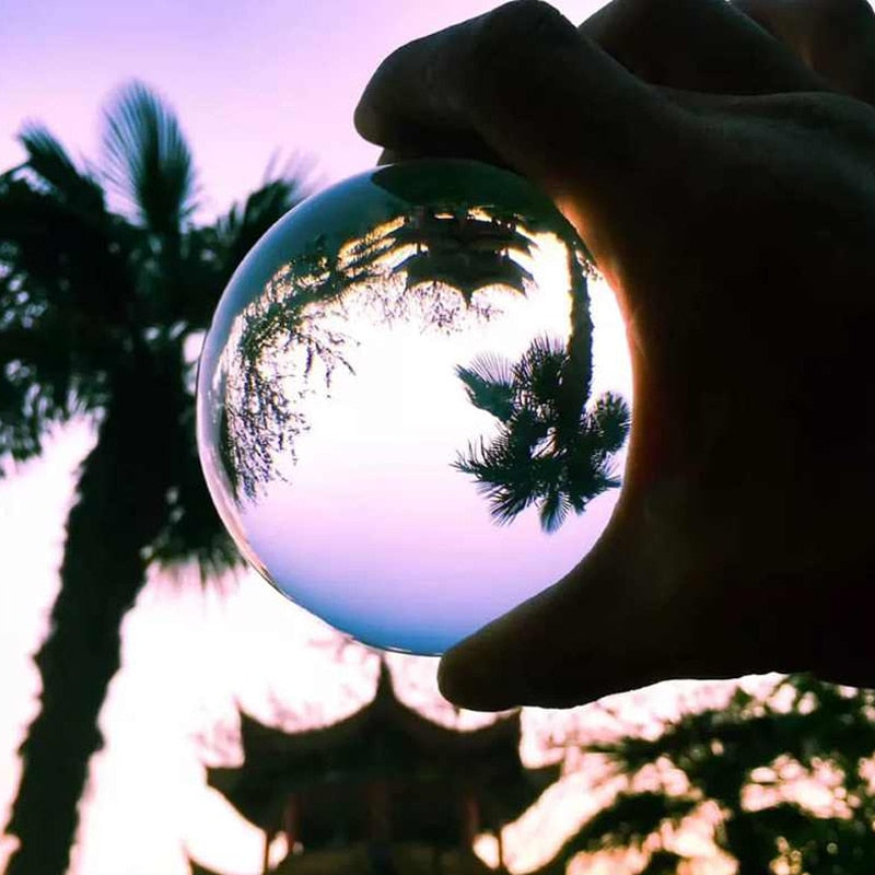 Clear Glass Crystal Ball | Divination Practice & Decor