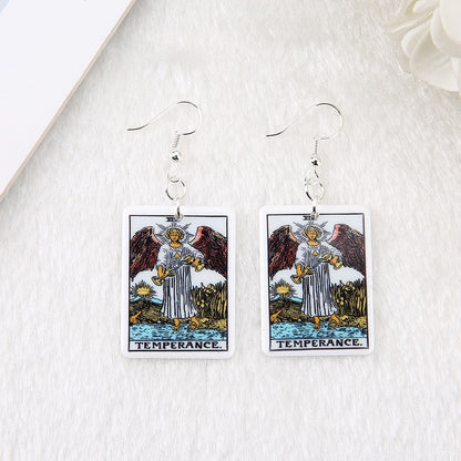 Tarot Cards Earrings | Rider- Waite-Smith, Major Arcana Jewelry