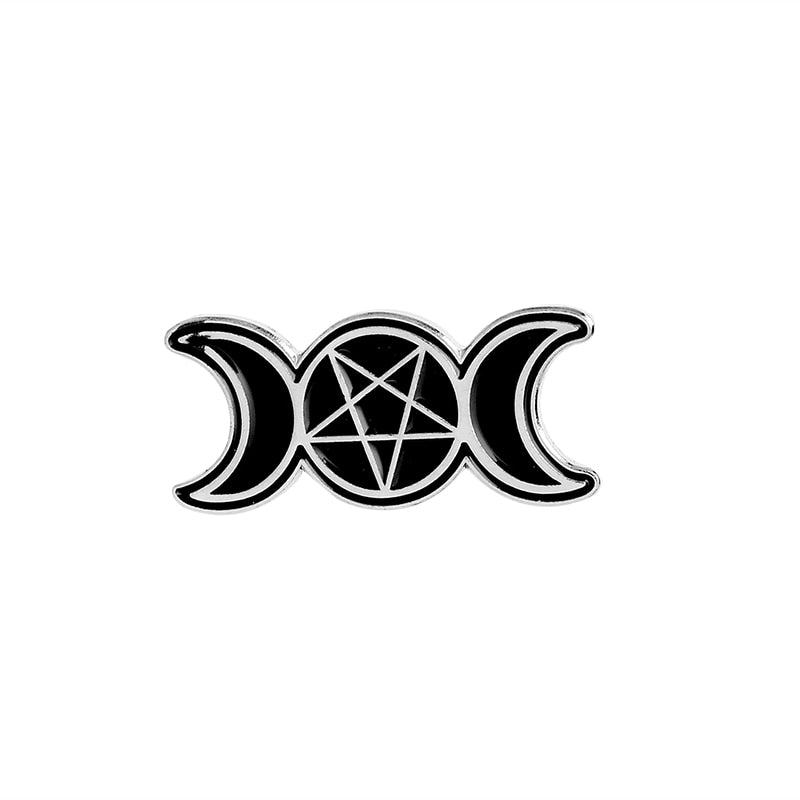 Wicca, Occult Pins | Ouija, Pentacle, Pentagram, Moon Witch, Crystal Ball