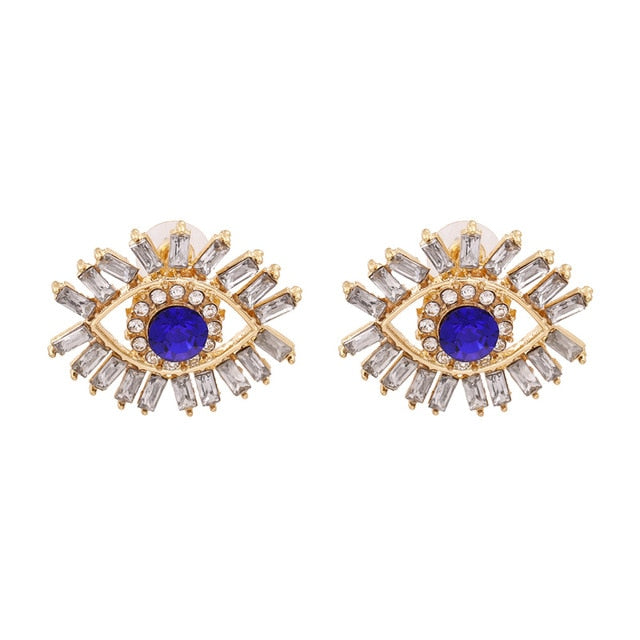 Evil Eye Crystal Earrings | Spiritual Jewelry