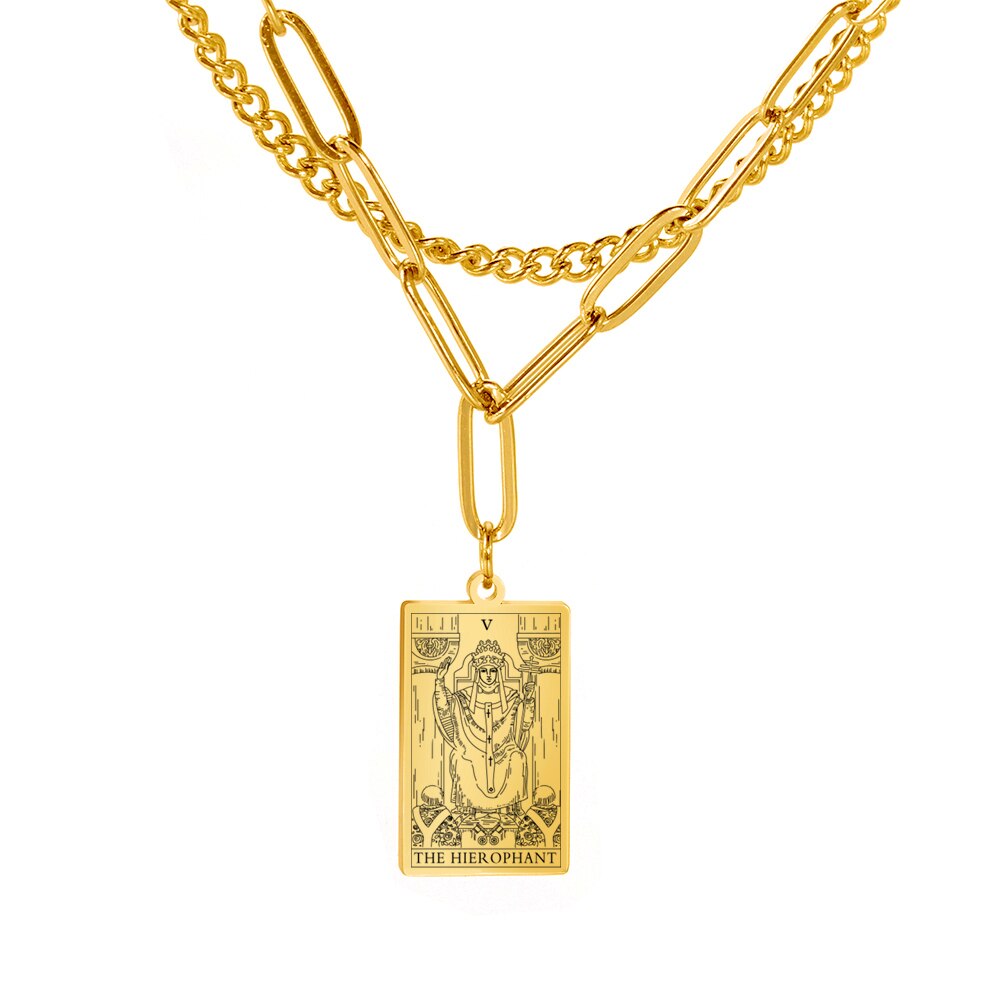 Tarot Card Chain Necklace | Major Arcana, Spiritual Jewelry