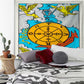 Mandala Tarot Tapestry Wall Hanging Moon Phase Change Tapestries Bedroom Decor Bedspread Throw Cover Sun Moon Wall Decor 95x73CM