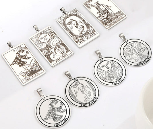 Tarot Card Major Arcana Pendants | For Tarot Card Crafts, DIY Jewelry
