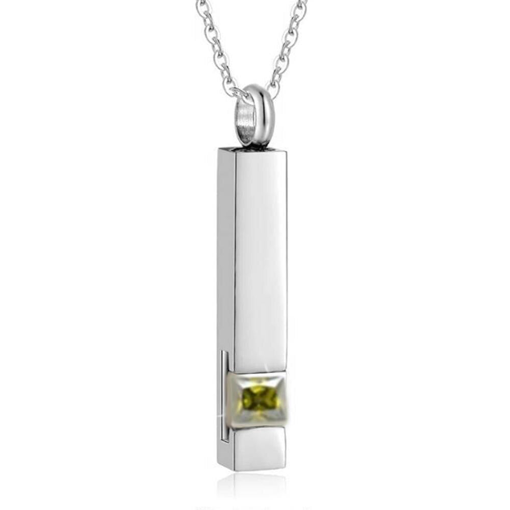 12 Zircon Birthstone Stainless Steel Necklace | Spiritual, Birth Jewelry