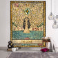 Mandala Tarot Tapestry Wall Hanging Moon Phase Change Tapestries Bedroom Decor Bedspread Throw Cover Sun Moon Wall Decor 95x73CM