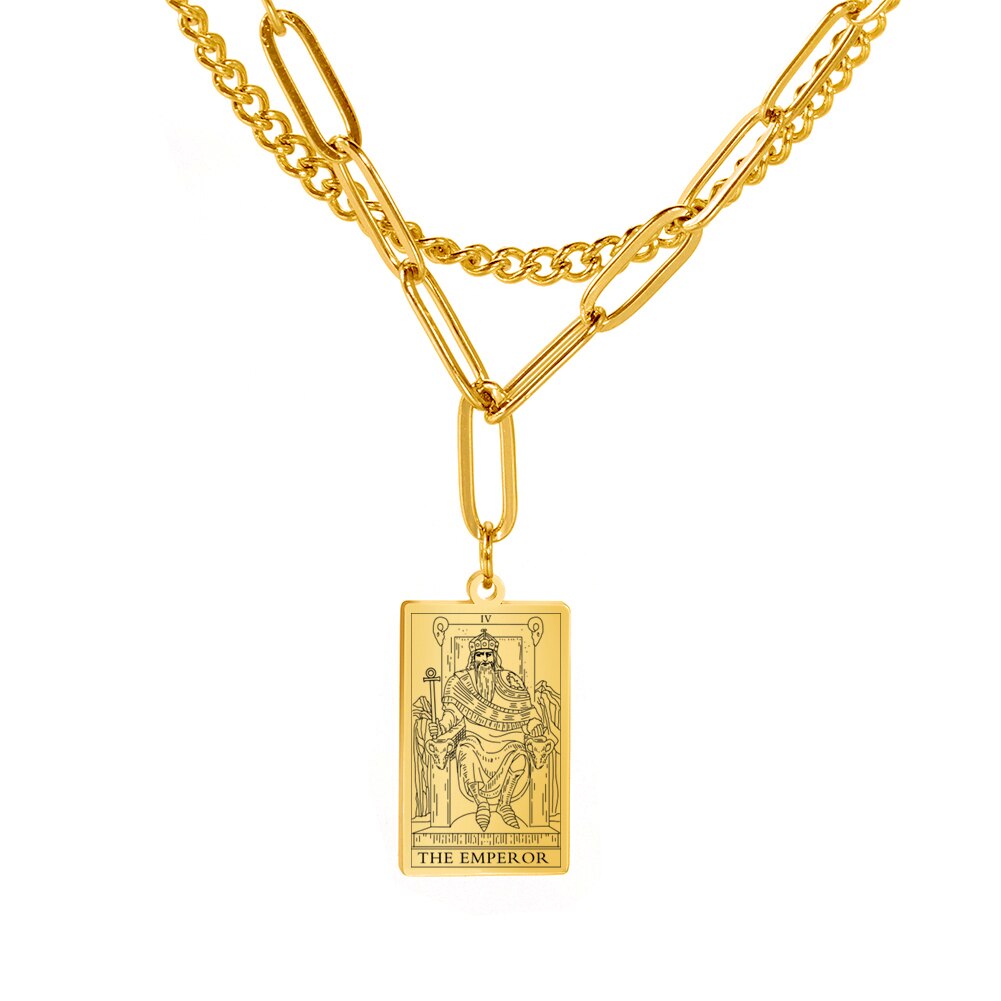 Tarot Card Chain Necklace | Major Arcana, Spiritual Jewelry
