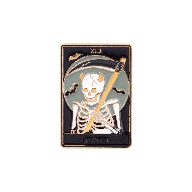 Halloween Tarot Card Enamel Pins | Rider-Waite-Smith