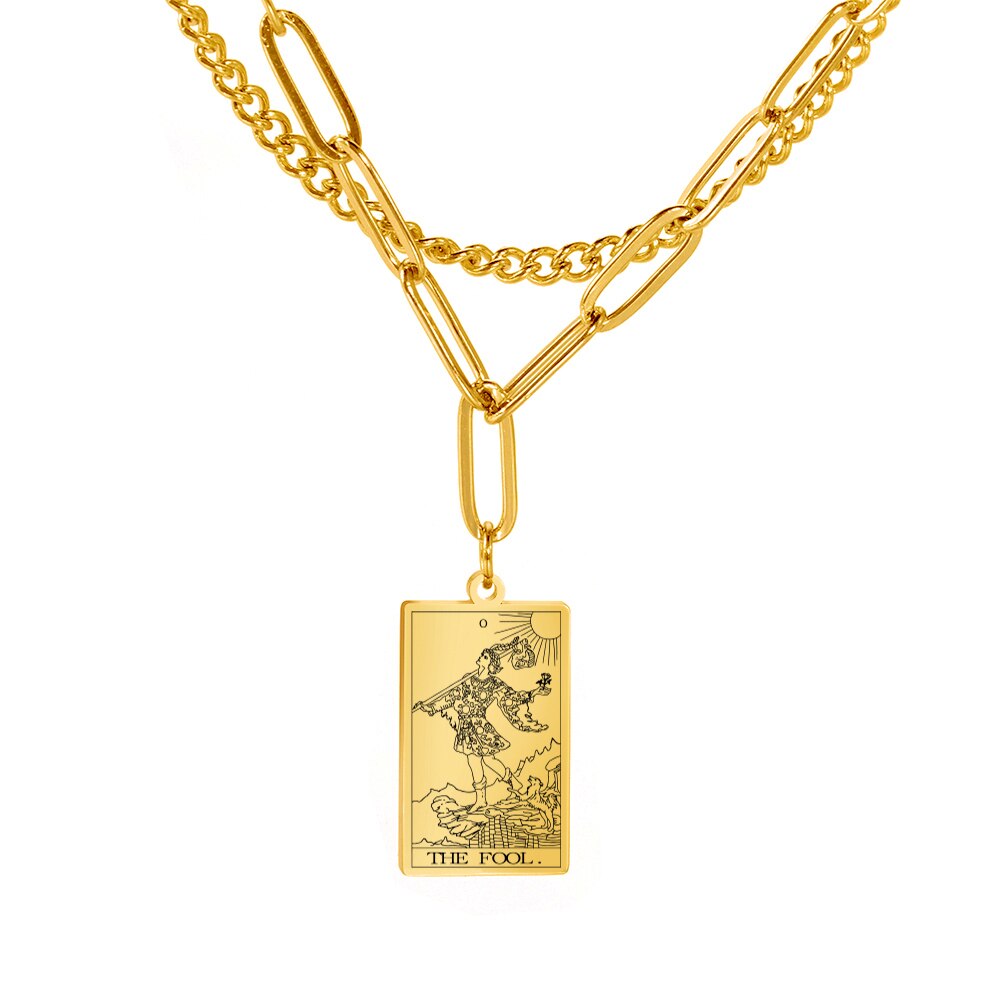 Tarot Card Chain Necklace | Major Arcana, Spiritual Jewelry