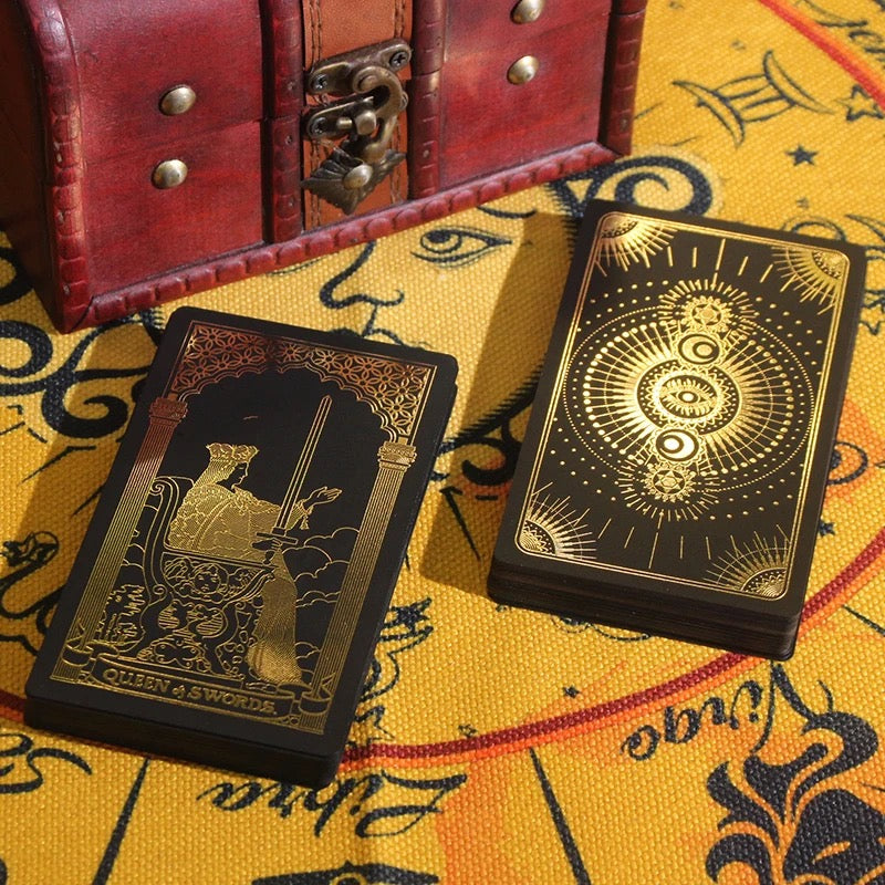Gold - Black Luxury Rider-Waite-Smith Tarot Card Deck