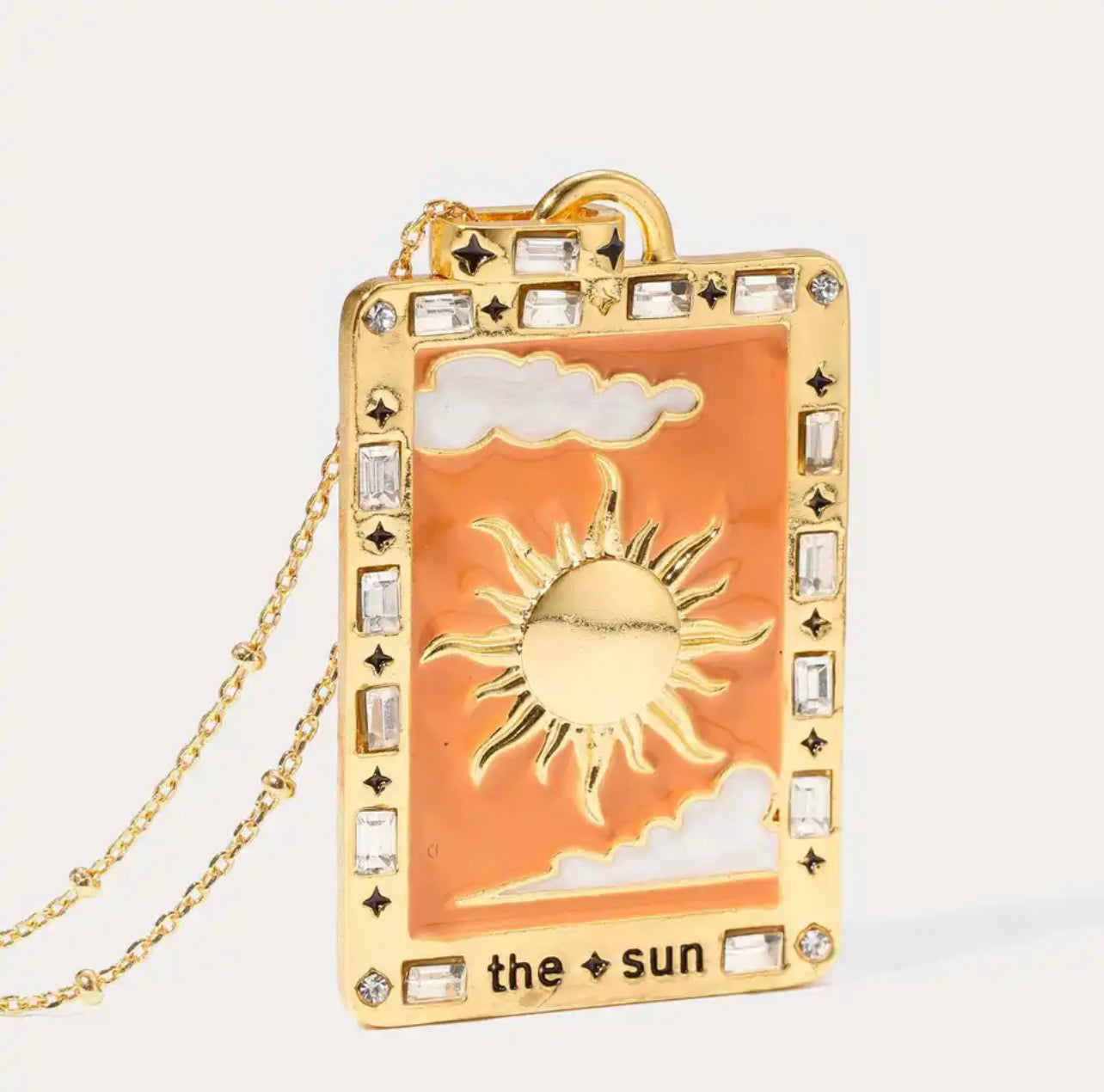 Dainty Tarot Card Necklace | Elegant Tarot Major Arcana Pendant