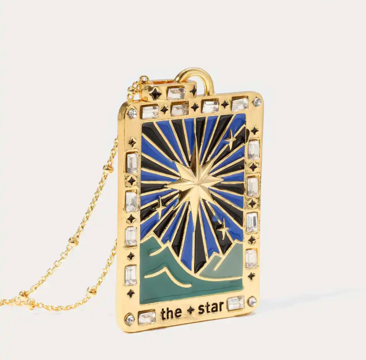 Dainty Tarot Card Necklace | Elegant Tarot Major Arcana Pendant