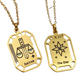 Gold Tarot Card Necklace & Pendant | Stainless Steel, Major Arcana Cards