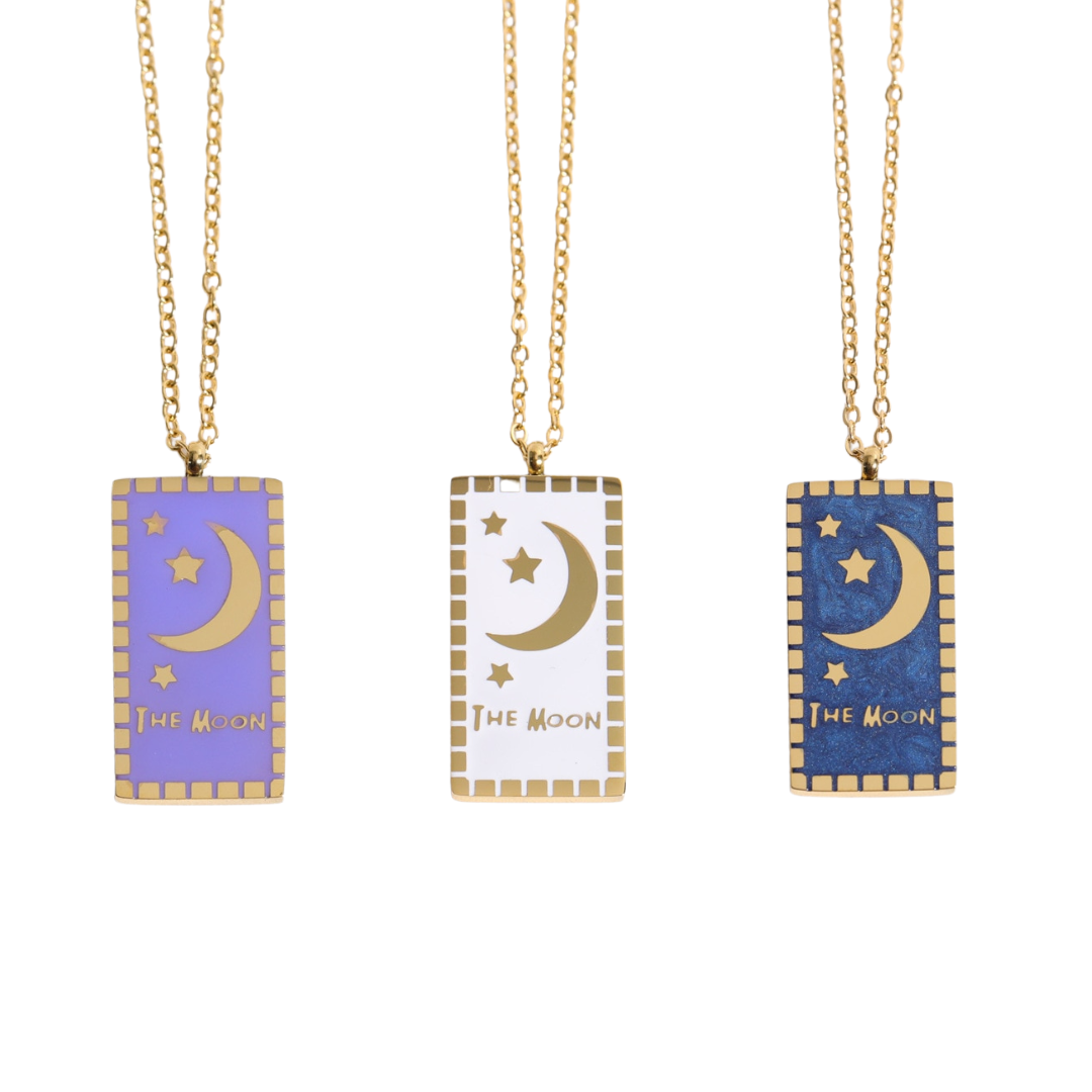 'The Moon' Tarot Card Necklace & Pendant | Major Arcana, La Luna