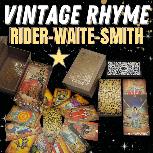 'Vintage Rhyme' Gilded Foil Tarot Card Deck