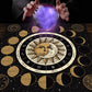 Tarot Card Moon Phases Divination Mat | Astrology Tarot Practice Mat