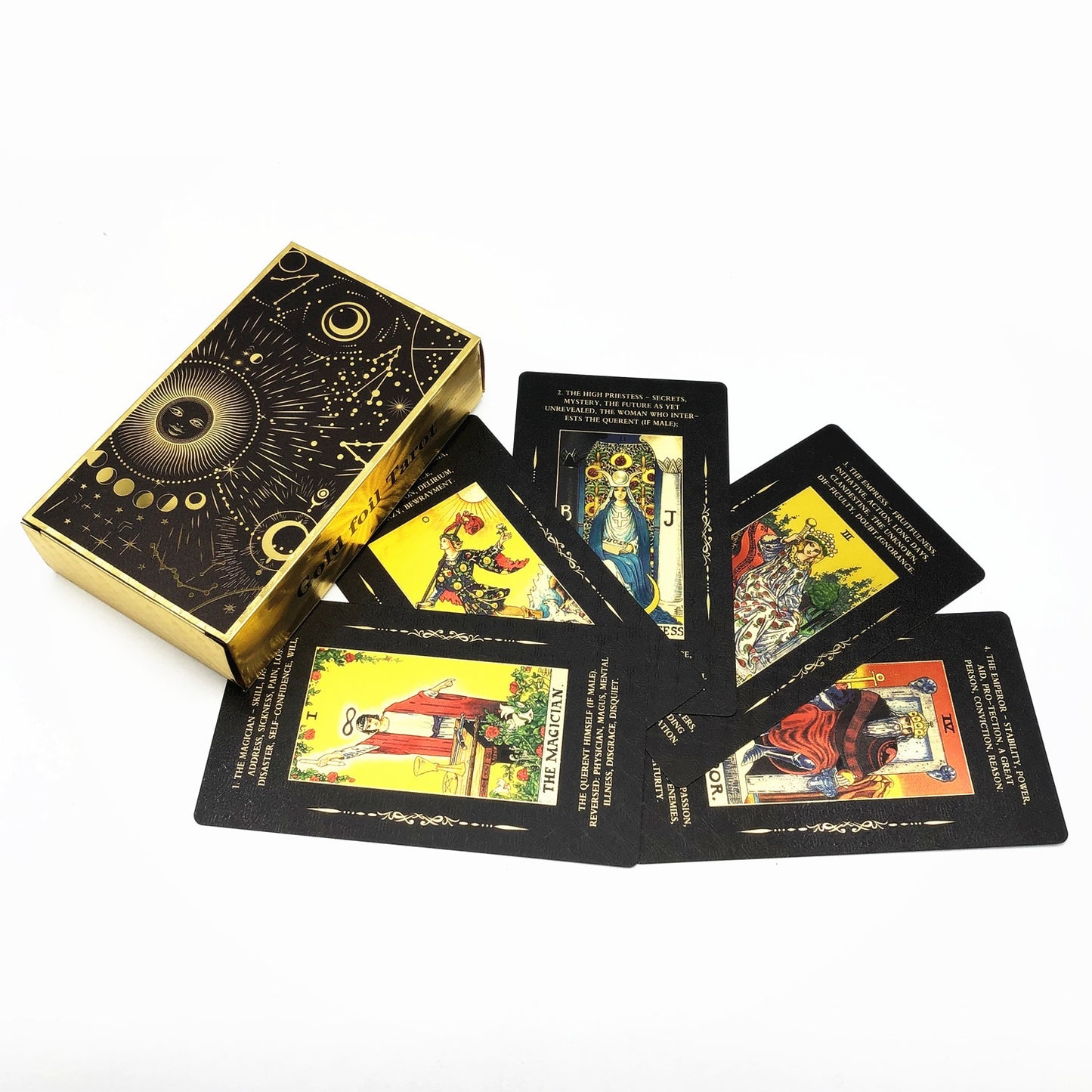 Astro Gold Foil Tarot Card Decks (Full & Learners Decks)