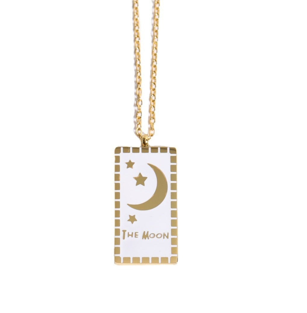 'The Moon' Tarot Card Necklace & Pendant | Major Arcana, La Luna