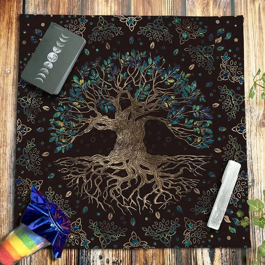 'Tree of Life' Tarot Divination Mat - Alter Tablecloth & Tapestry