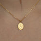 Oval Dainty Tarot Card Necklace| Major Arcana Jewelry