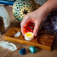 Wooden Divination Altar | Candle and Crystal Display, Card Holder
