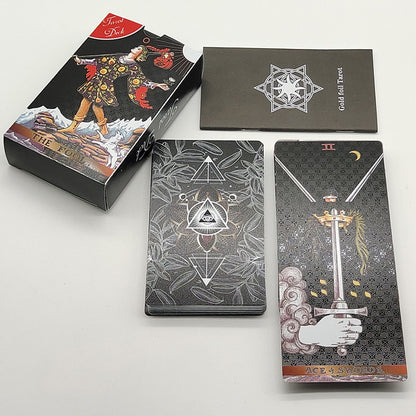 Bold Black ‘Midnight Arcana’ Tarot Card Deck | Rider-Waite-Smith
