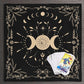 Tarot Moon Divination Tapestry/Mat | Wall Hanging Tapestry, Tarot Practice Mat