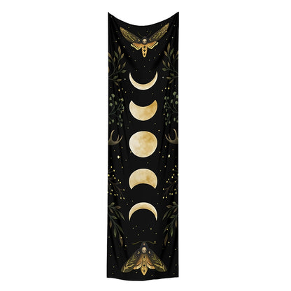 Moon Phases Floral Tapestry | Astrology, Moon Wall