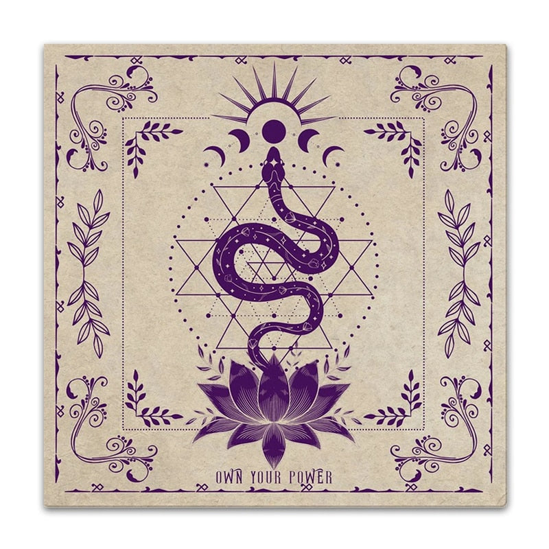 Tarot Divination Tapestry/Mat | Wall Hanging Tapestry, Tarot Practice Mat