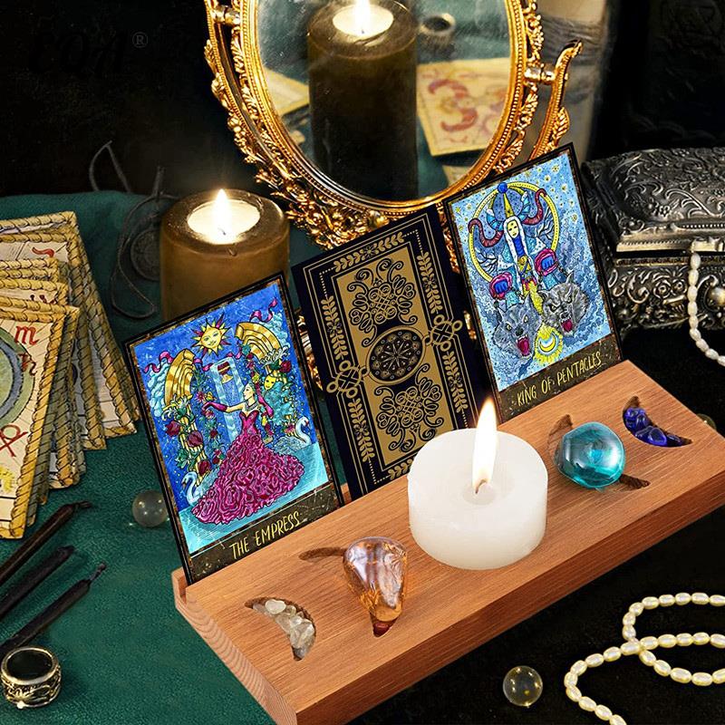 Wooden Card Stand & Alter | Divination Accessories