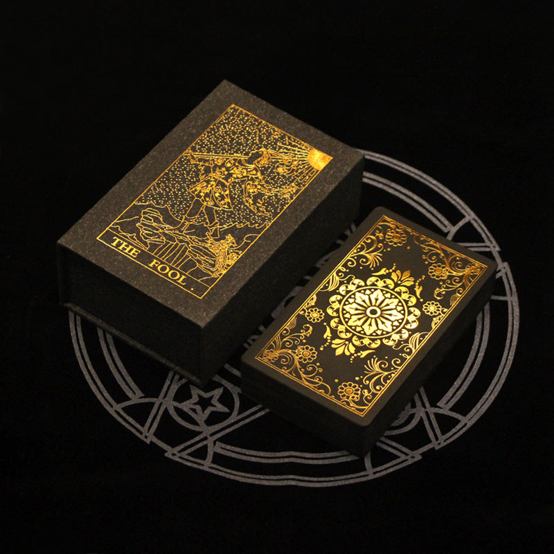 Black-Gold Foil Trim Tarot Card Deck