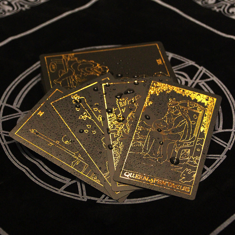 Black-Gold Foil Trim Tarot Card Deck