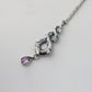 Vintage Forest Snake Crystal Necklace | Amethyst Crystal - Pendant for Spiritual Women, Chakra Healing