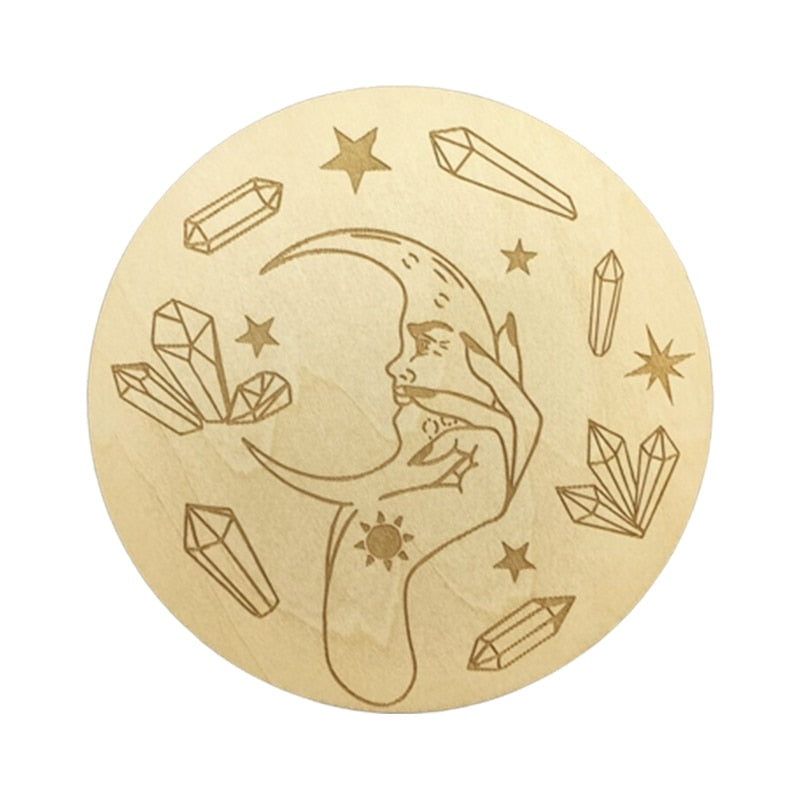 Wooden Divination Board | Metaphysical, Astrology, Tarot Card Altar