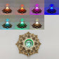 Crystal Ball LED Light Base and Holder | Colorful Wooden Crystal Ball Display