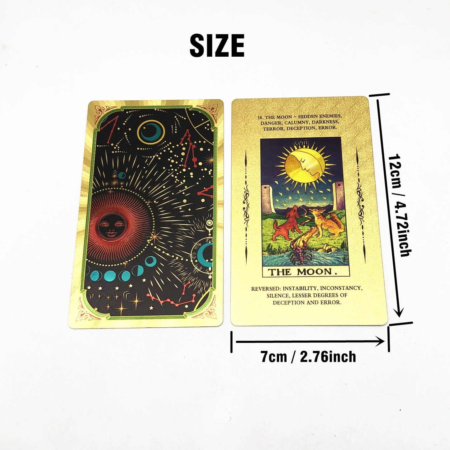 Astro Gold Foil Tarot Card Decks (Full & Learners Decks)