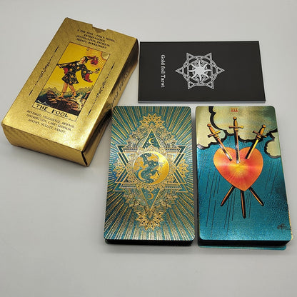Premium Luxury Gold Foil Tarot Card Decks | Rider-Waite-Smith Oracle