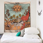 Mandala Tarot Card Pattern Blanket Tapestry Wall Hanging Tapestries Bedroom Bedspread Throw Cover Sun Moon Wall Decor 95x73CM