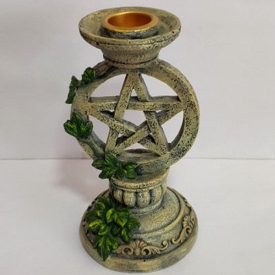 Pentagram Candlestick Holder | Altar Ceremony Accesoriess
