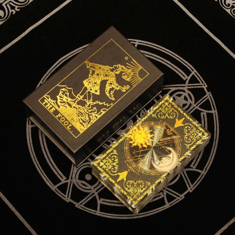 Mystic Astro Gold & Silver Foil Tarot Card Deck | Rider-Waite-Smith