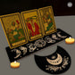 Wooden Tarot Divination Alter | Moon, Star, Chakra Designs