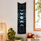 Moon Phases Floral Tapestry | Astrology, Moon Wall